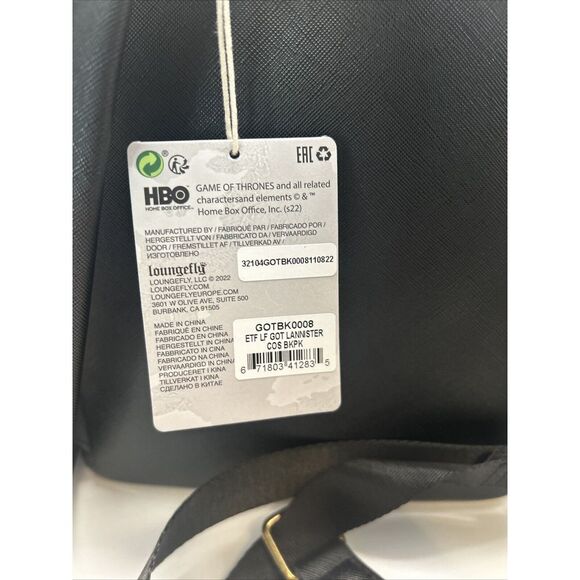 Loungefly Game Of Thrones Queen Cersei Armor Mini Backpack Limited Edition NWT - Picture 11 of 16